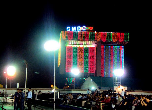 GMDC Grounds Garba in Ahmedabad