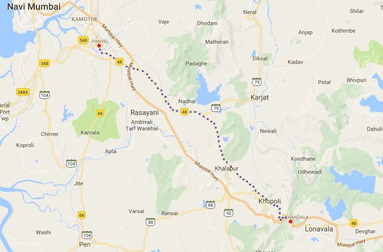 Khandal Panvel Road Map