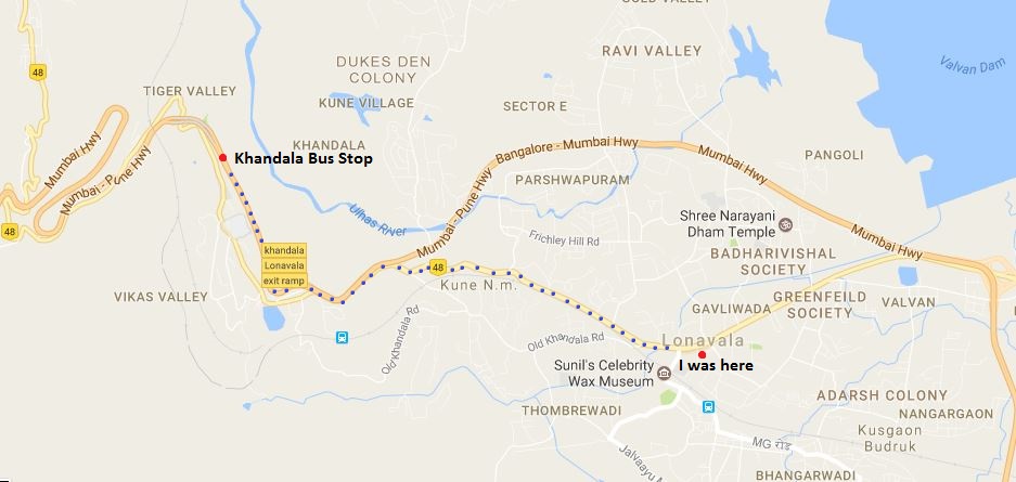 Lonavala Khandala Road Map