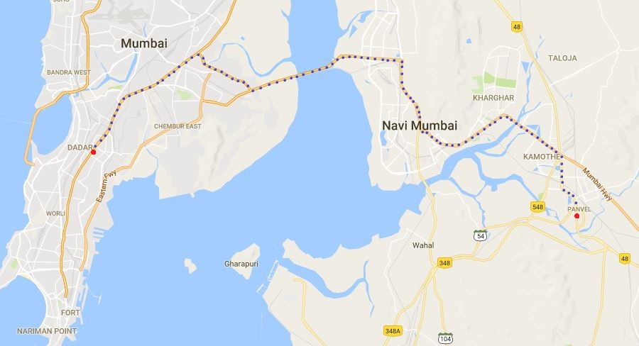 Panvel Dadar Road Map