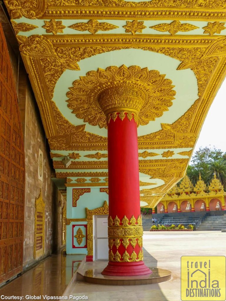 Global Vipassana Pagoda Pillars