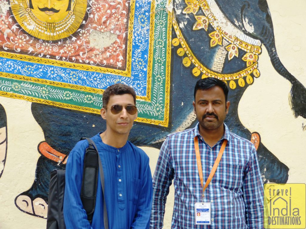 Our guide for City Palace  Udaipur
