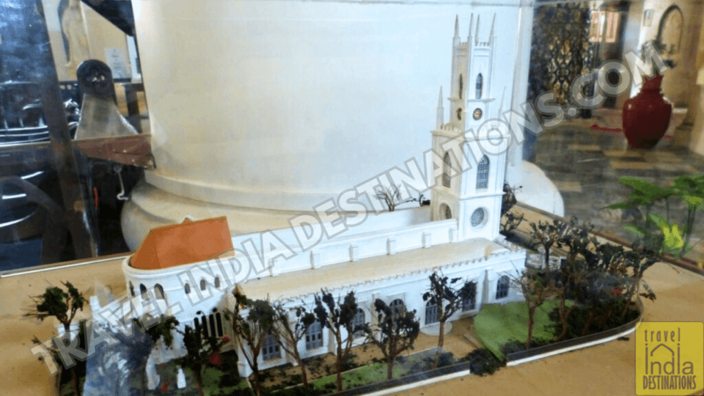 A mini model of the cathedral building