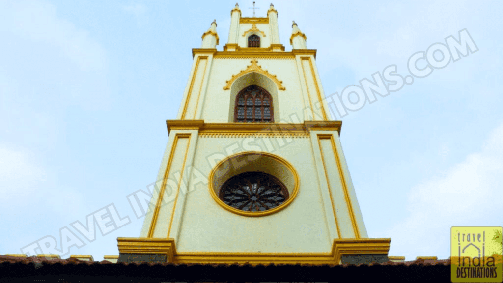 The Tower of Saint Thomas Cathedral in Mumbai