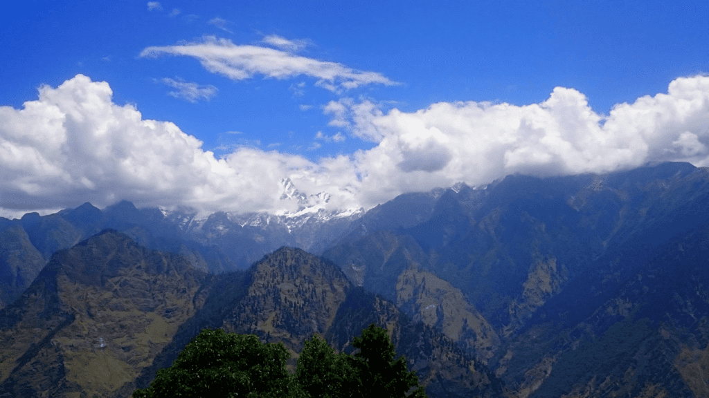 Landscape in Auli, Uttarakhand