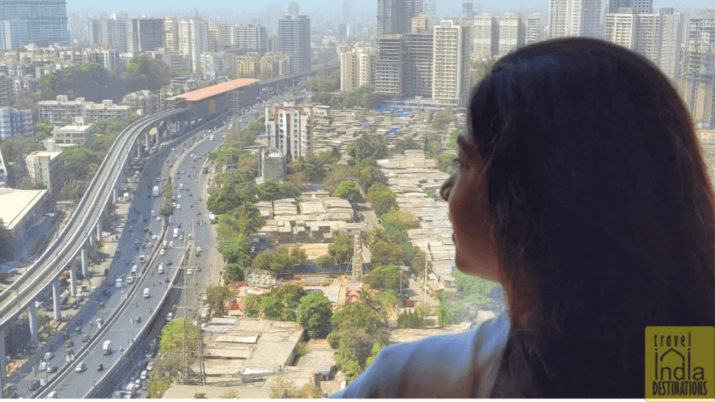 Sarah Enjoying Staycation in Mumbai View