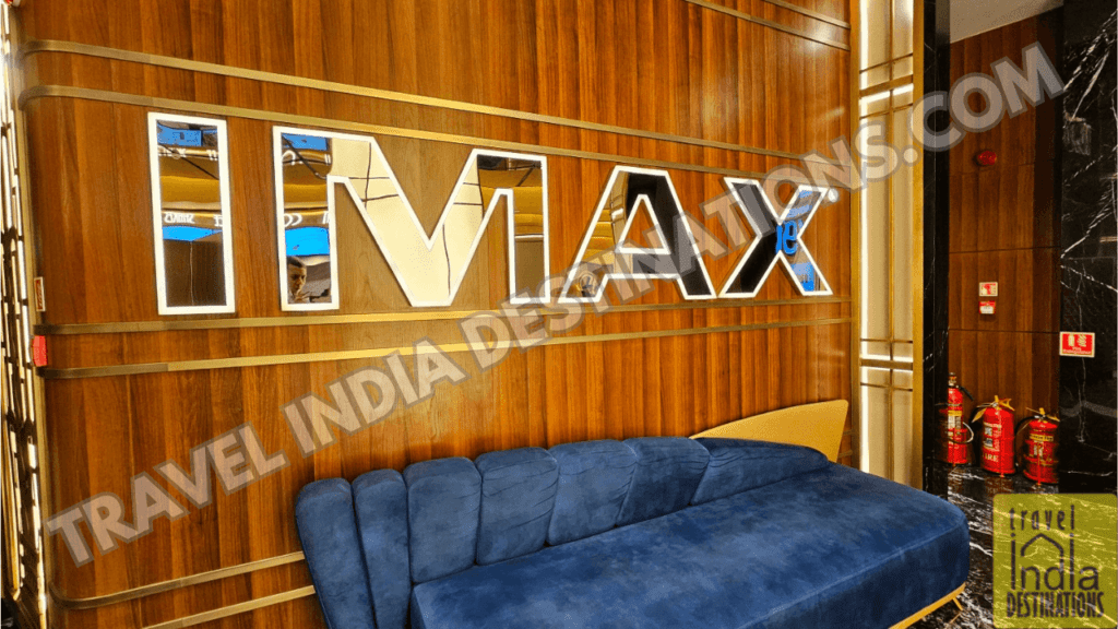 IMAX branding on the second floor of Eros Cinema Mumbai