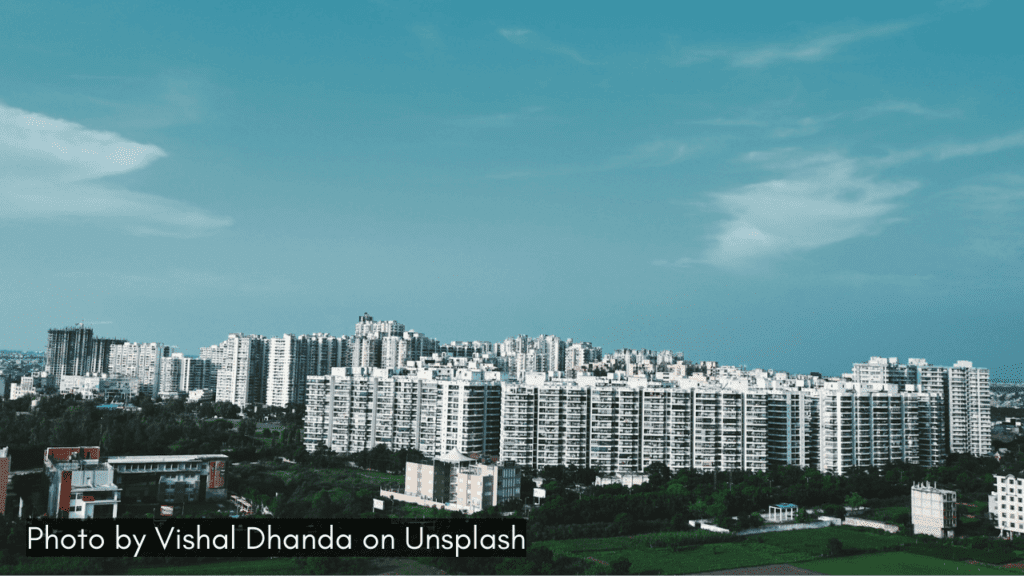 A huge residential complex in Ghaziabad Uttar Pradesh