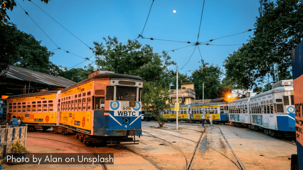 A tram in Kolkata voted as the safest city in India