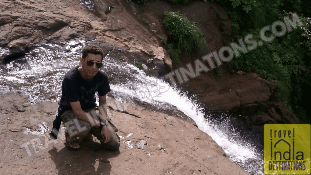 Sharukh Bamboat at Bhushi Dam Lonavala waterfall