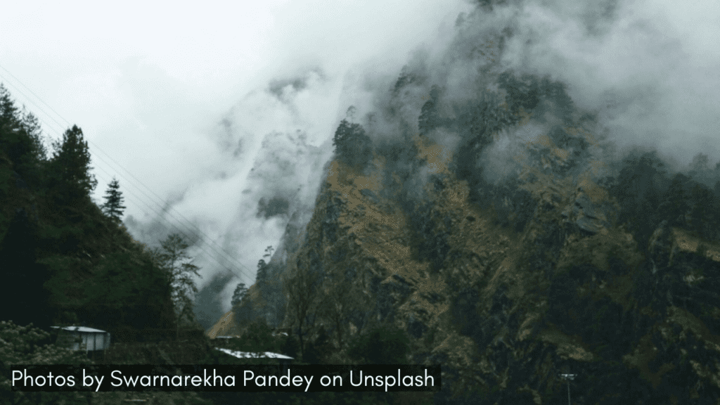 misty mountains of Auli Uttarakhand for celebrating Christmas in July