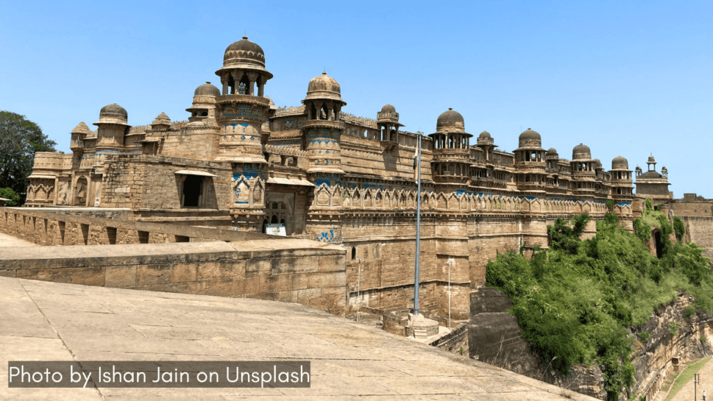 a view of Gwalior Fort in Gwalior 