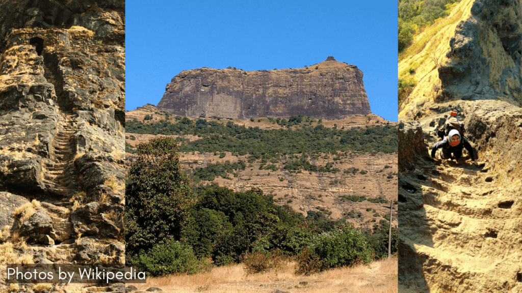 a view of harihar fort in Maharashtra one of the vital Maharashtra forts