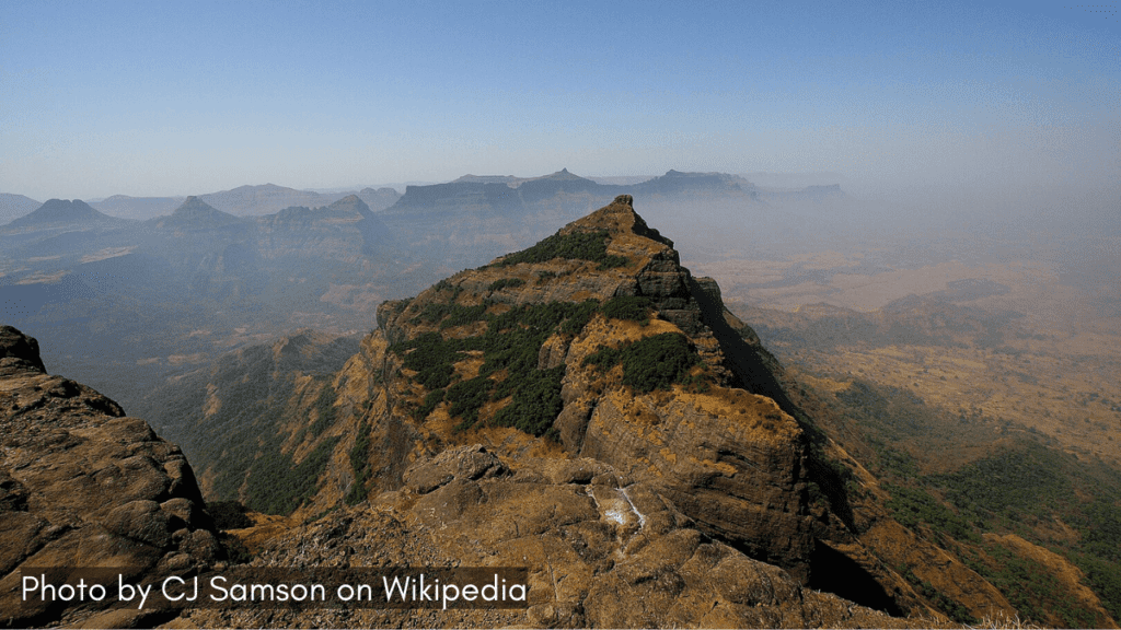 A view from Harishchandragad Fort in Maharashtra