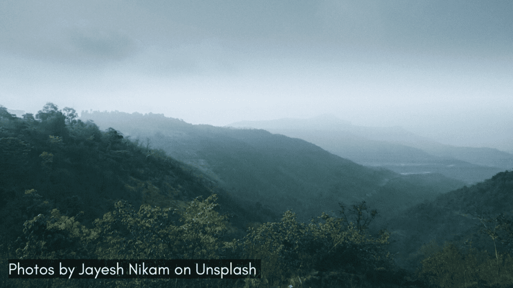 panoramic view of the Kasara Ghat in Maharashtra