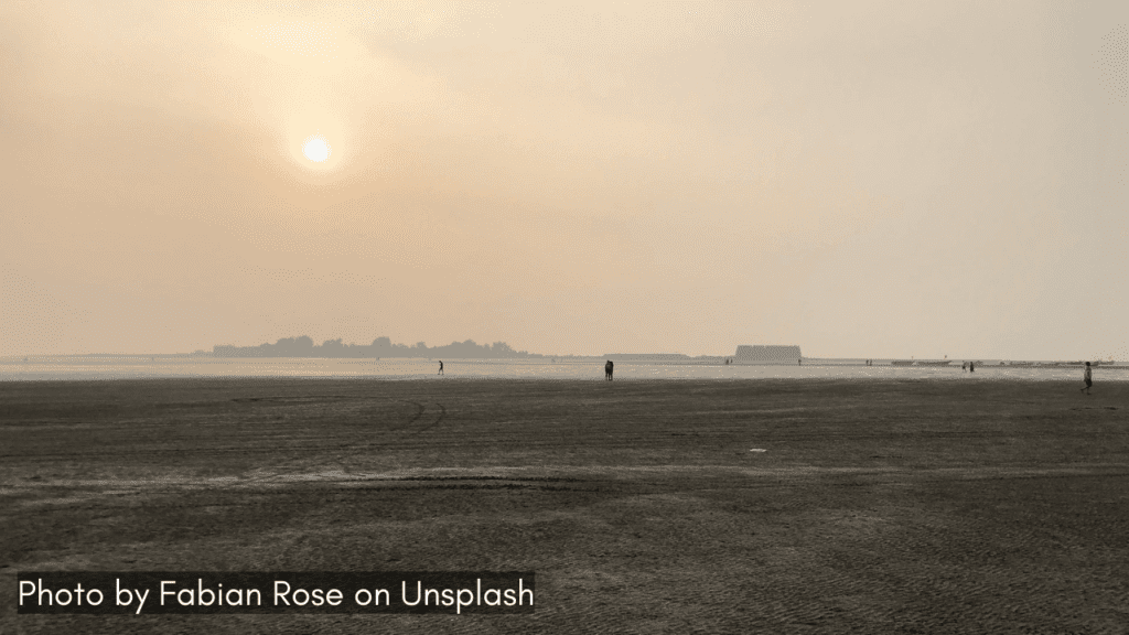 A distant view of kolaba fort in Maharashtra