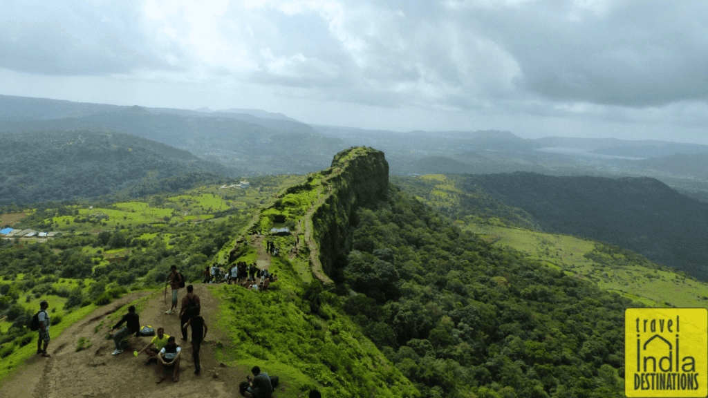 panoramic view of Lohagad Vinchu kada one of the vital Maharashtra forts