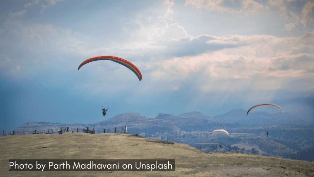 paragliding near saputara gujarat