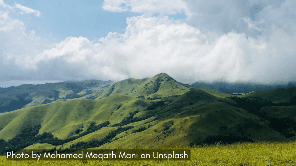 the rolling hills of Sakleshpur is one of the best monsoon places in Karnataka