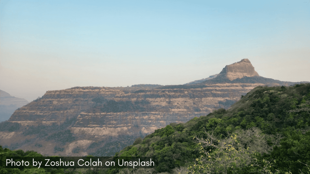 A view of Shrivardhan Fort in Maharashtra