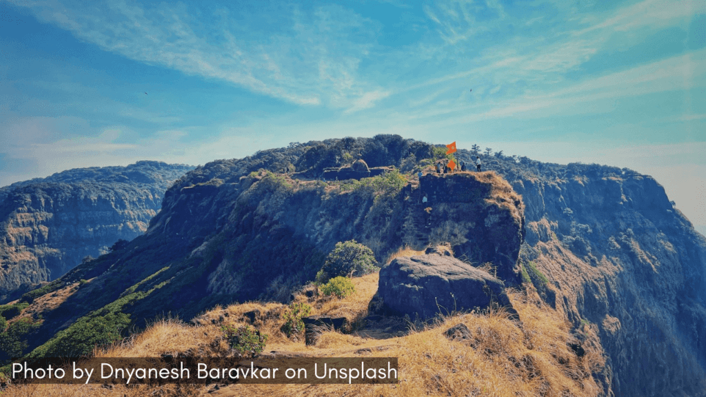 A view of Vasota Fort in Maharashtra