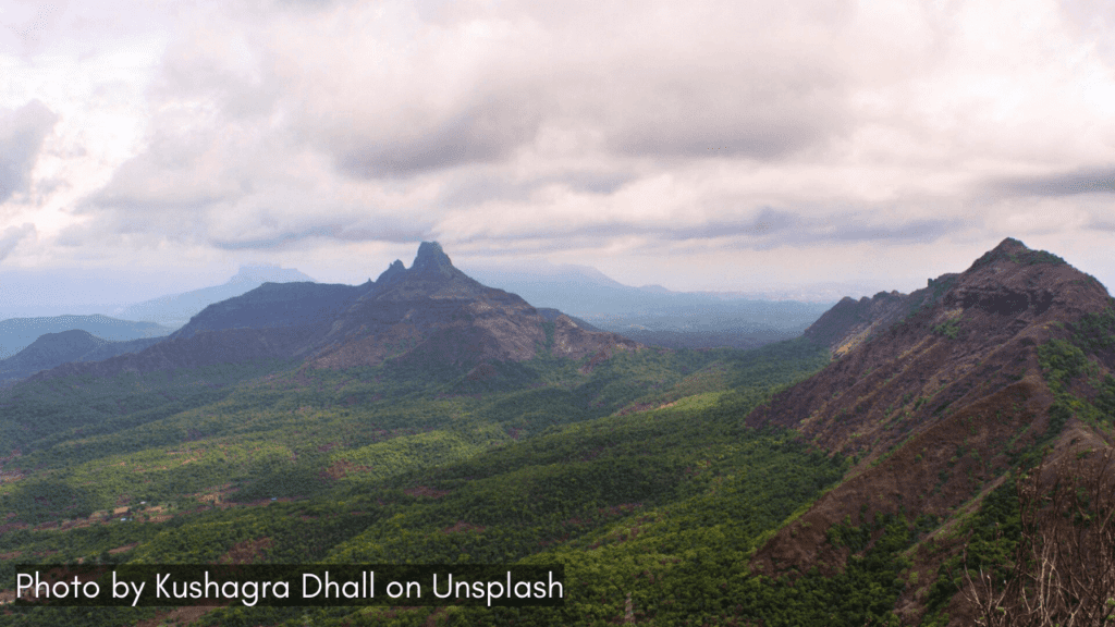 a view of Vikatgad Peb Fort in Maharashtra