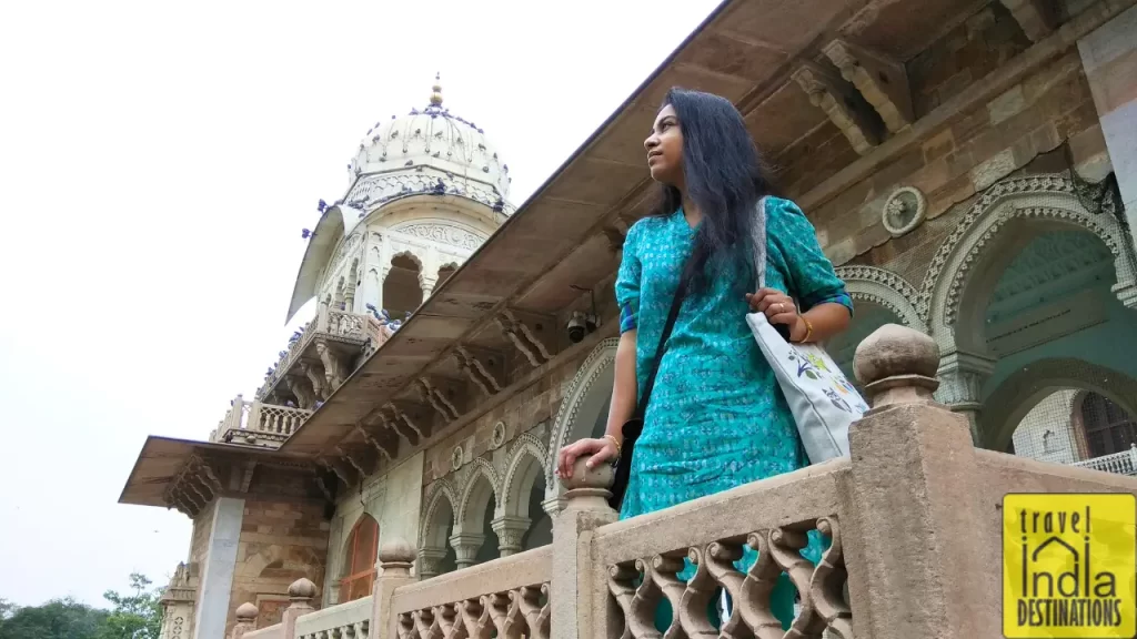 Sarah at Albert Hall Museum in Jaipur