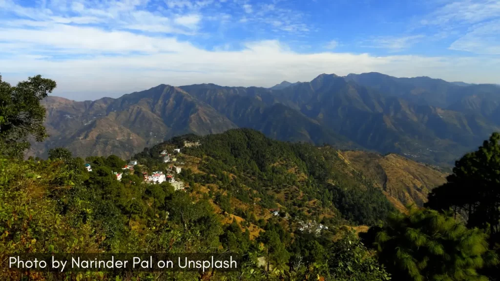 a scenic view of lansdowne one of the weekend getaway for India Independence Day