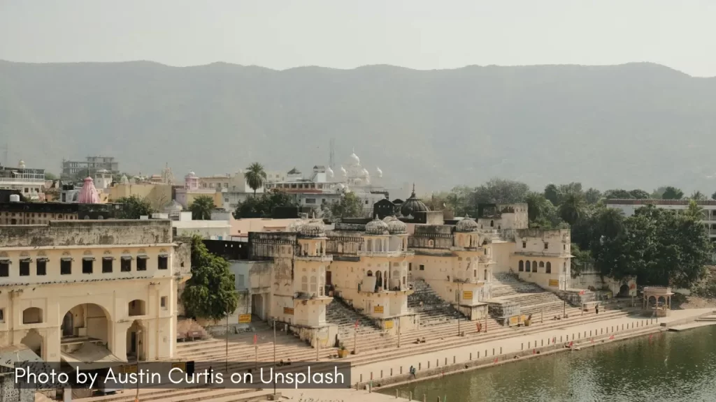 pushkar sarovar or pushkar lake view