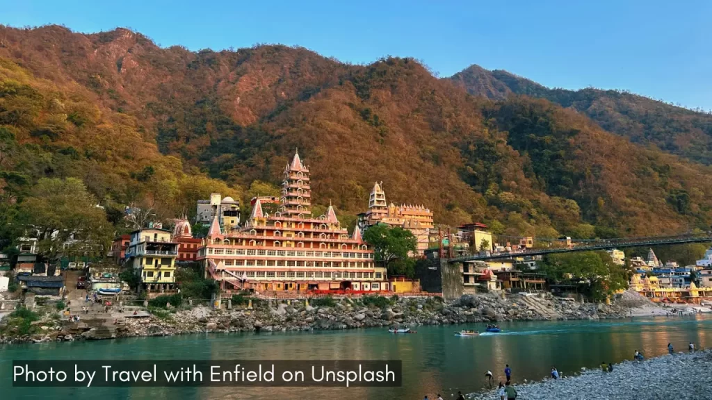 a view of Rishikesh one of the best places for yoga and meditation