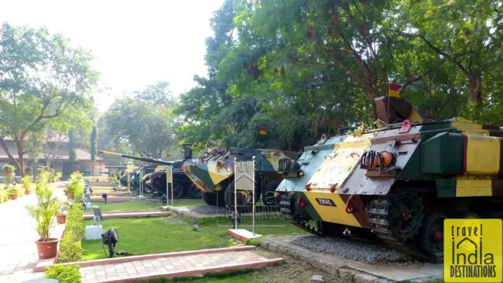 tanks in the artillery section of the museum