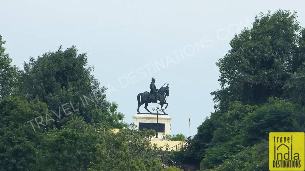 statue of Maharana Pratap at Moti Magri Hill in Udaipur