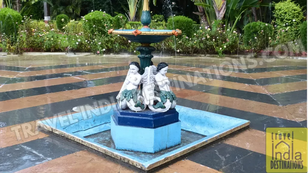 mermaids on one of the fountains in udaipur garden