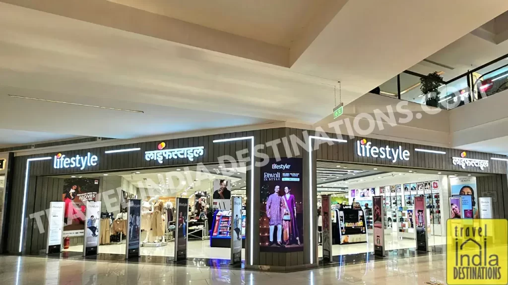 a view of lifestyle retail chain store in one of the malls for diwali shopping in mumbai