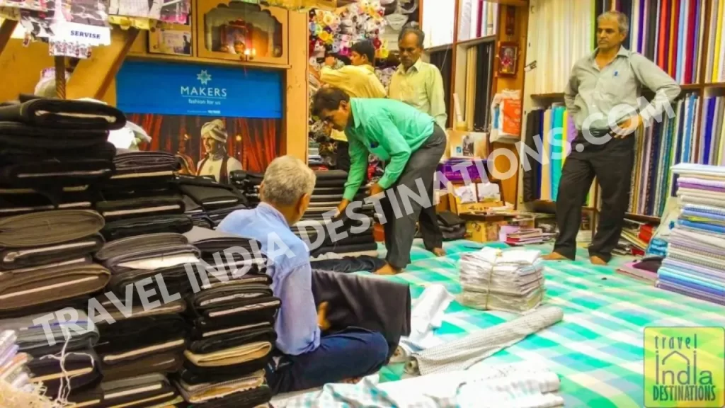 shopkeepers in mangaldas market one of the shopping markets in mumbai