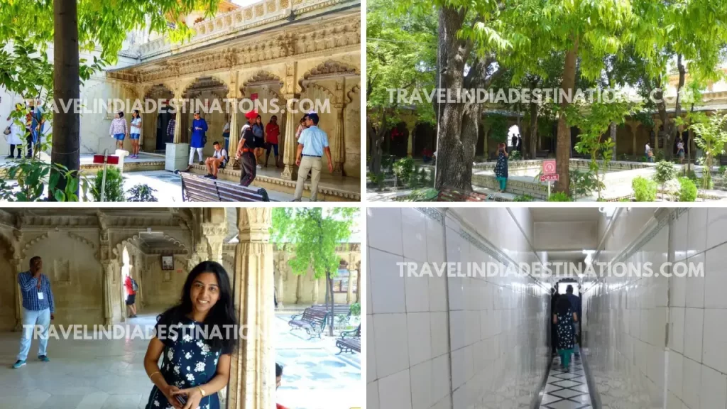 multiple views of amar vilas garden in baadi mahal udaipur