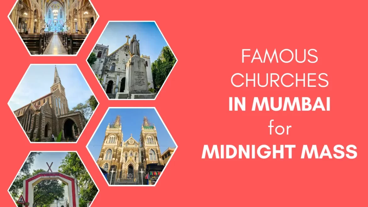 images of multiple churches in mumbai for midnight mass service