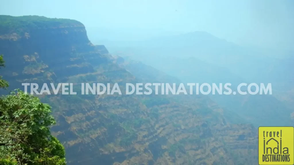 a view of the mountains from echo point in mahabaleshwar