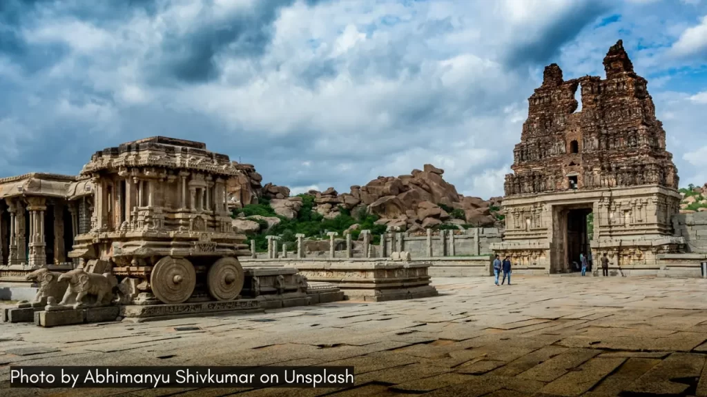 boulders and temples of hampi karnataka is one of the best places to visit in january in india