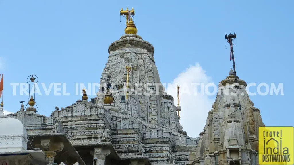 the 79 feet temple spire at jagdish mandir udaipur