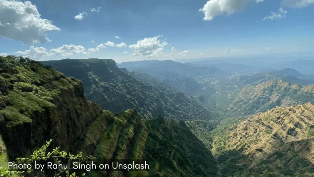 a scenic mountain view in mahabaleshwar maharashtra