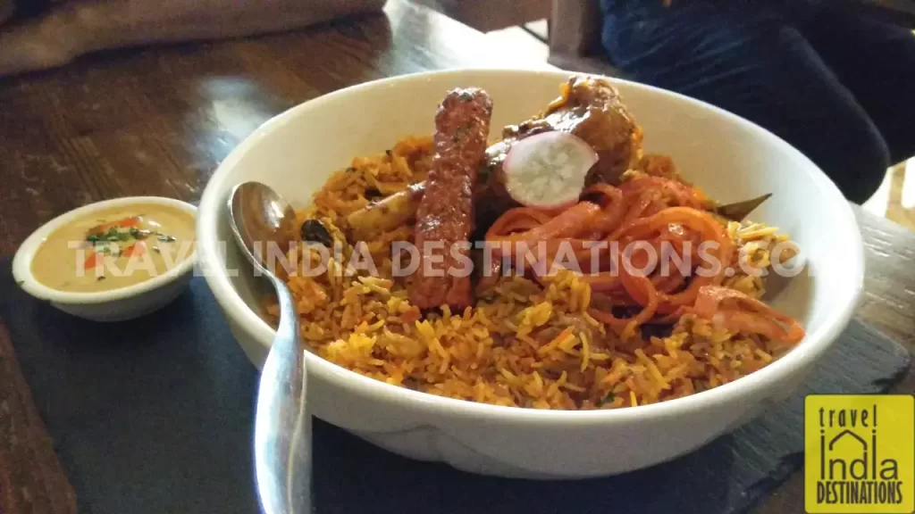 biryani with a modern twist at Farzi Cafe in Mumbai