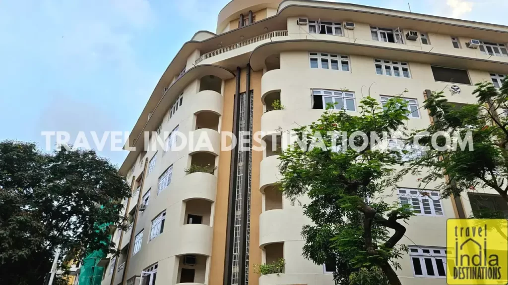 a view of Empress Court near Oval Maidan one of the Art Deco buildings in Mumbai