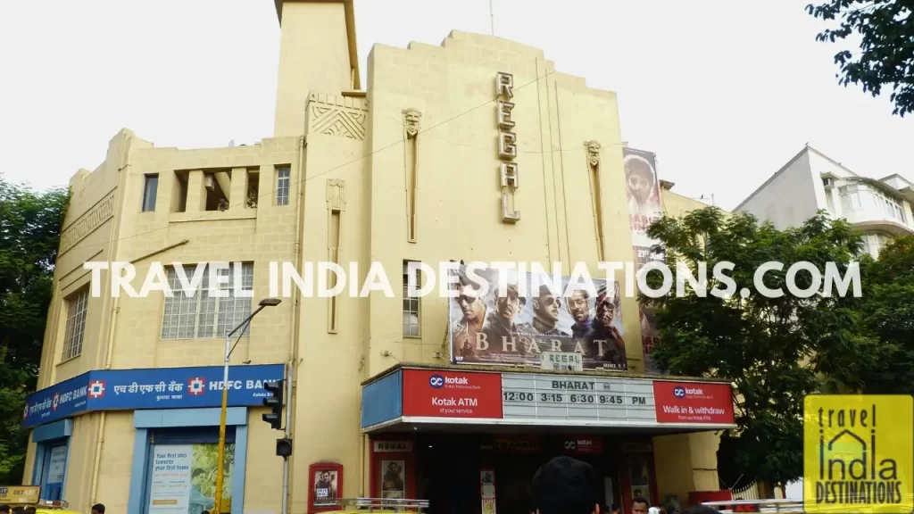 A view of Regal Cinema one of the Art Deco theatres in Mumbai