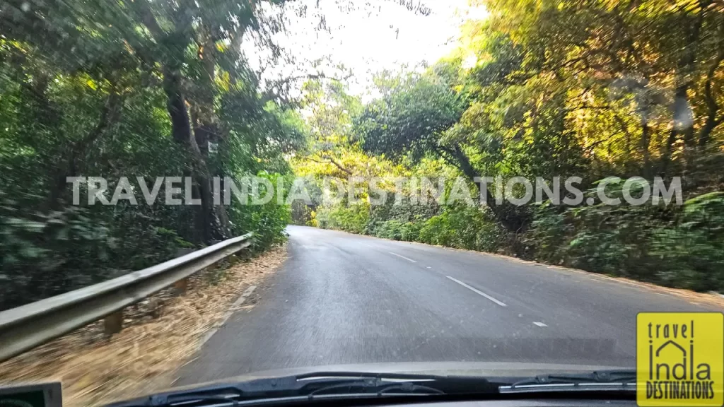 Scenic lush highway leading to Lonavala, capturing the beautiful drive towards the hill station