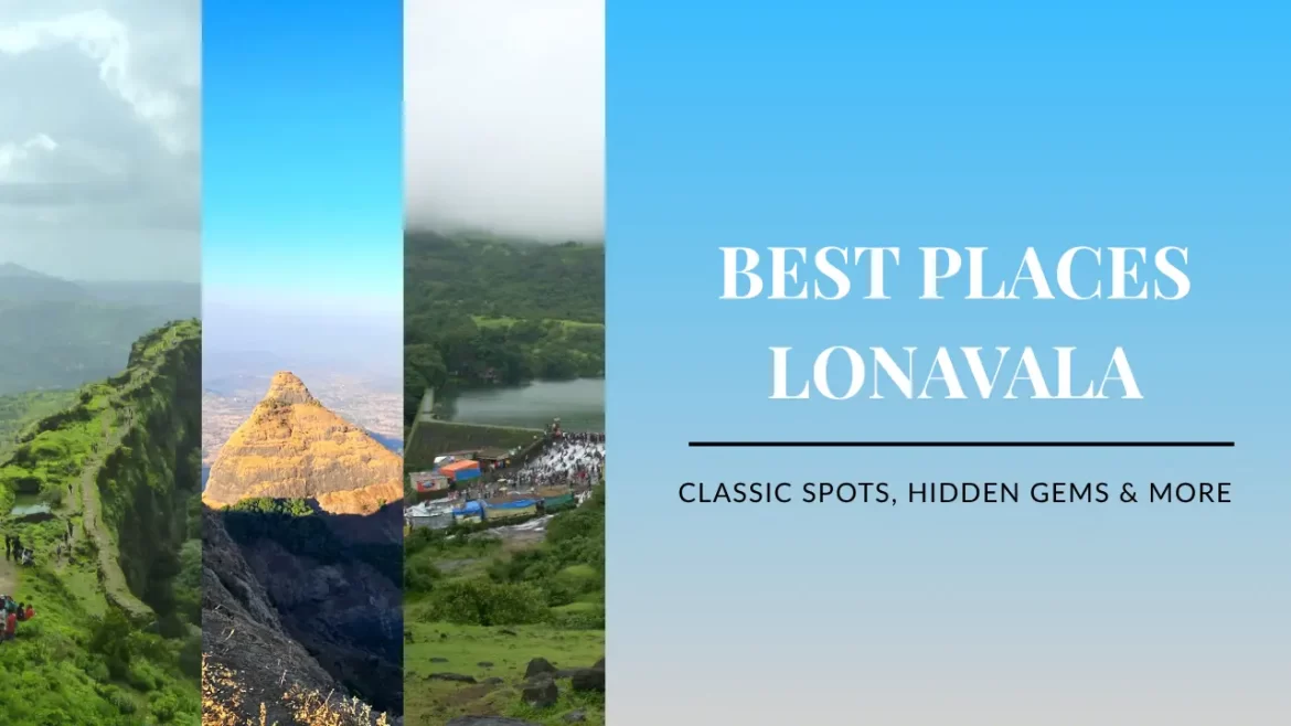a vertical section of lohagad fort, tiger point and bhushi dam which are among the best places in lonavala