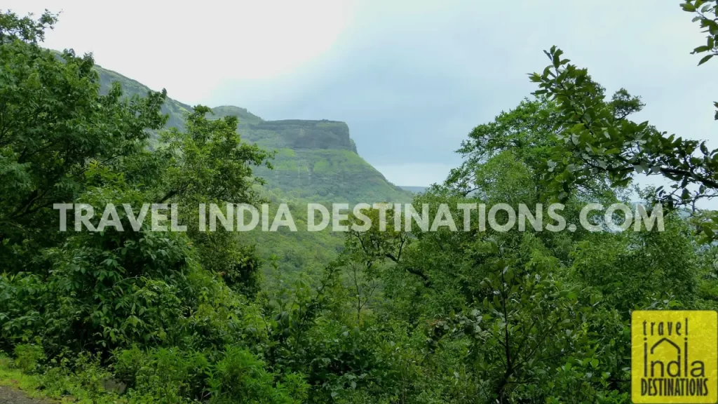 A view of Lohagad Fort from Khind Rasta