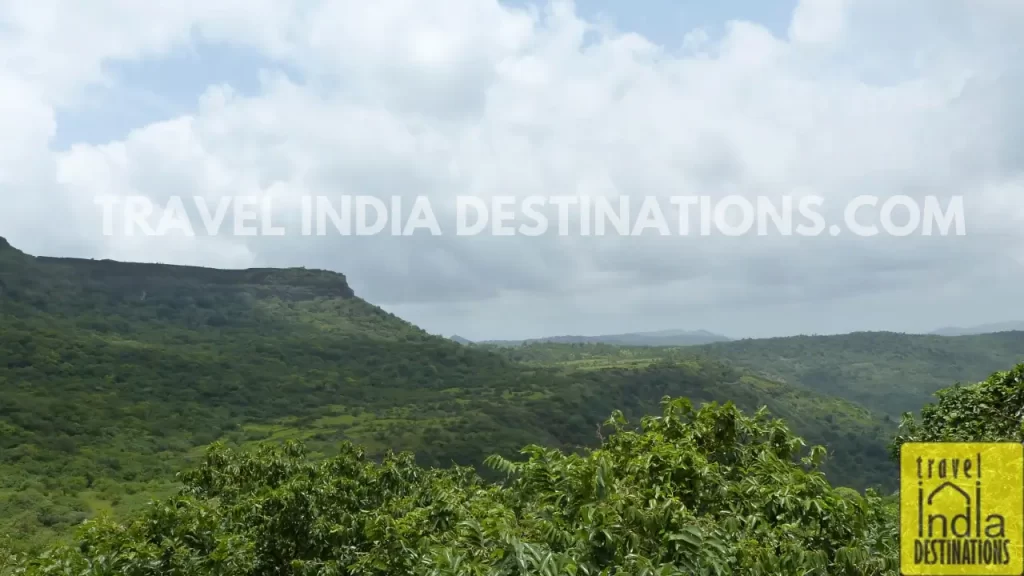 A shot of Lohagad Fort from a distance while trekking.