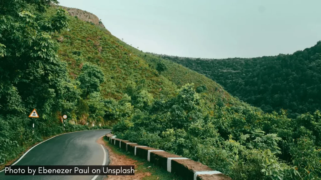 The winding roads of the Araku Valley in Andhra Pradesh is one of the best places to visit in June in India