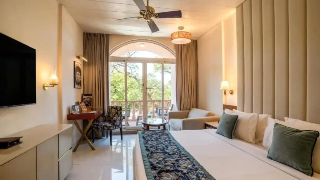 Plus interiors of rainforest room in Evershine Resort & Spa one of the best resorts in Mahabaleshwar